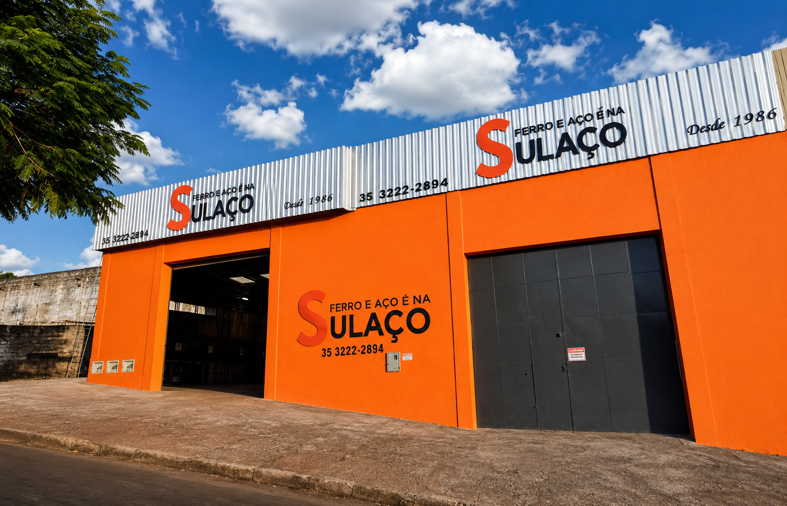 Fachada da unidade Sulaço em Varginha